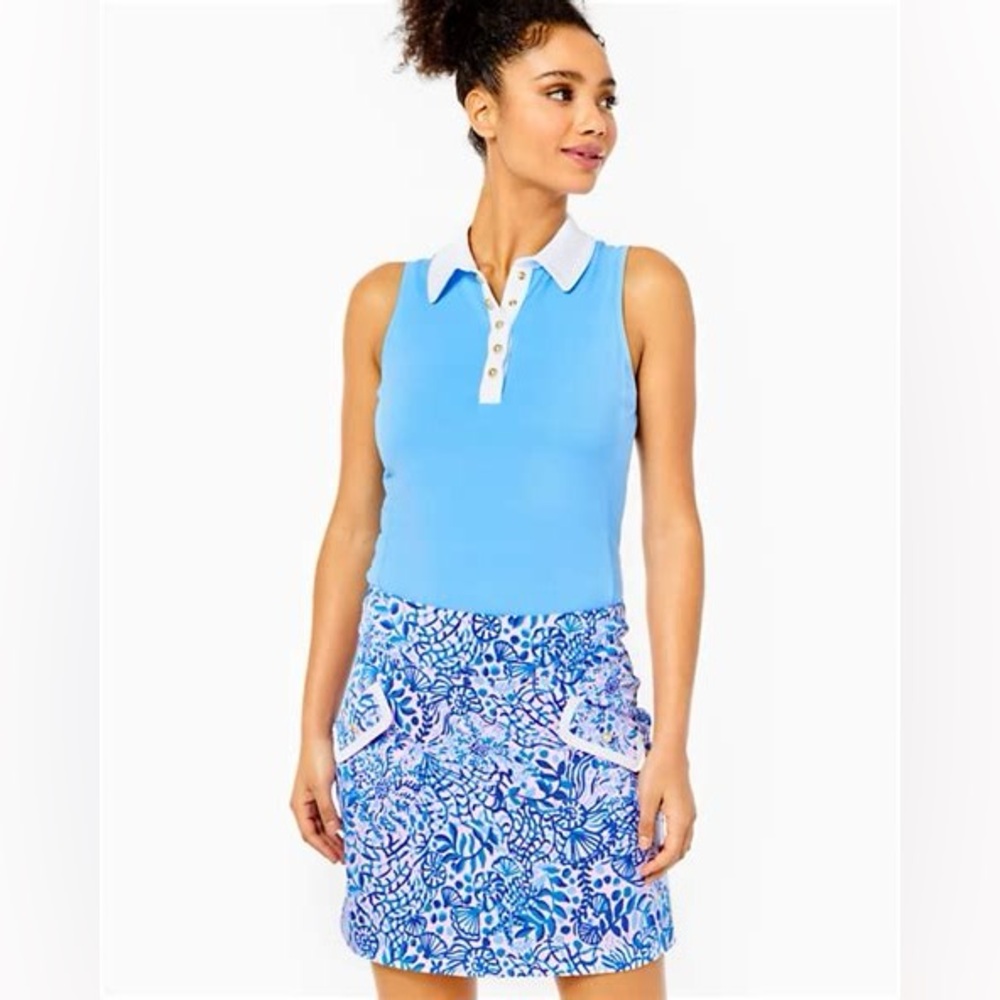 Lilly Pulitzer Monica High Tides 17" Skort size 8